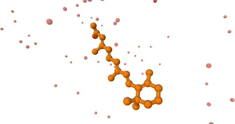 Synthetic Retinoid Molecule Representation 스톡 동영상 307443228
