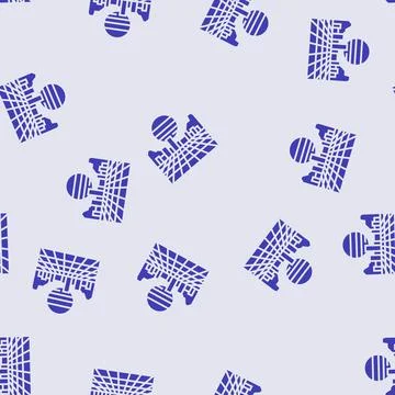 Synthwave cyberpunk glyph seamless pattern Stock Illustration