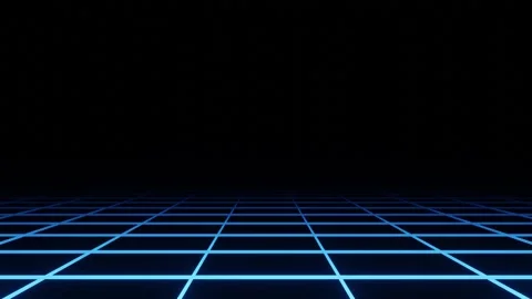 Synthwave Grid Blue Neon Retro 80s Loop ... | Stock Video | Pond5