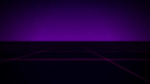 Synthwave grid retro futuristic seamless loop motion background Stock Footage 345182823
