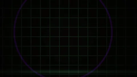 Synthwave Neon Fluid Animation Looping on Abstract Retro Grid Stock-Footage 343767758