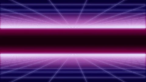 Synthwave net and 2 sides horizontal Background 3d Stock Footage 119838111