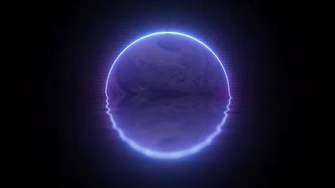 Synthwave planet Stock Footage 233280519