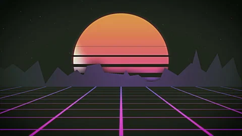 Synthwave Vaporwave Retro 80s VHS Loop Stock Footage 152378700