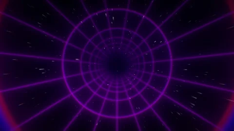 Synthwave wireframe net illustration. Abstract digital background. 80s, 90s Stock-Footage 242507214