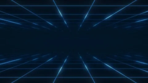 Synthwave wireframe net illustration. Abstract digital background. 80s, 90s Stock Footage 242507445