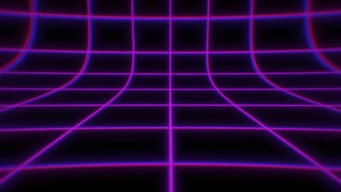Synthwave wireframe net illustration. Abstract digital background. 80s, 90s Video stock 242507451
