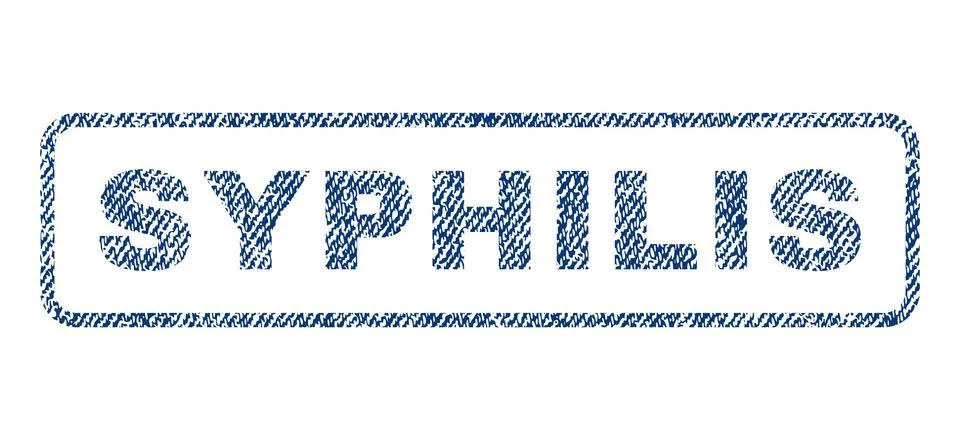 Syphilis Textile Stamp Stock Illustration
