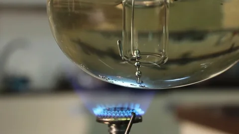 Syphon coffee maker. close up Stock Footage 71669342