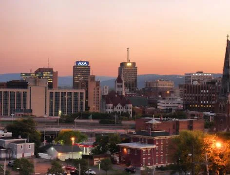 Syracuse at dusk Stock Photos