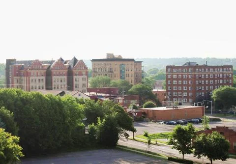 Syracuse in haze Stock Photos