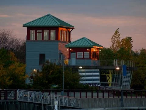 Syracuse inner harbor Stock Photos