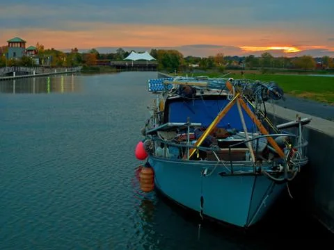 Syracuse innerr harbor Stock Photos