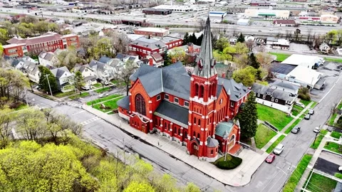 Syracuse, NY - Beautiful Architecture Vídeo Stock 335962861