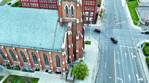 Syracuse, NY - Corner of a Street Stock Footage 335949237