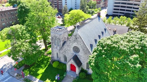 Syracuse, NY - Gothic Revival Vídeos de archivo 335920271