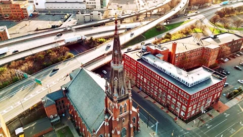 Syracuse, NY - The Steeple Video stock 335949239