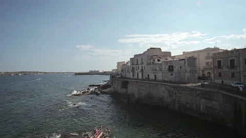 Syracuse, the old city Stock Footage 105551196