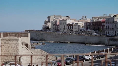 Syracuse, the old city, Sicily Stock Footage 105549568