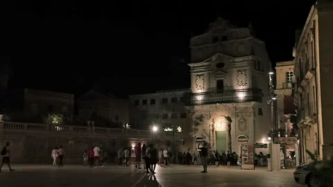 Syracuse, the old city, Sicily Stock Footage 105872750