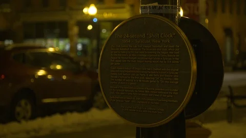 Syracuse Shot Clock Memorial 스톡 동영상 97596535
