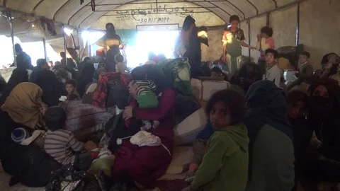 Syria - 2018: Syria war - front line, ISIS war, Aleppo 스톡 동영상 101221067