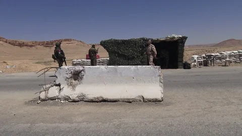 Syria - 2018: Syria war - front line, ISIS war, Aleppo 스톡 동영상 101221930
