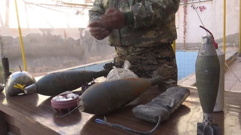Syria - 2018: Syria war - front line, ISIS war, Aleppo 動画素材 101226676