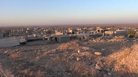 Syria - 2018: Syria war - front line, ISIS war, Aleppo 스톡 동영상 101308950