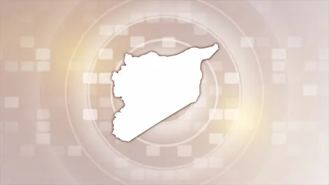 Syria Animated Map Video stock 275637429