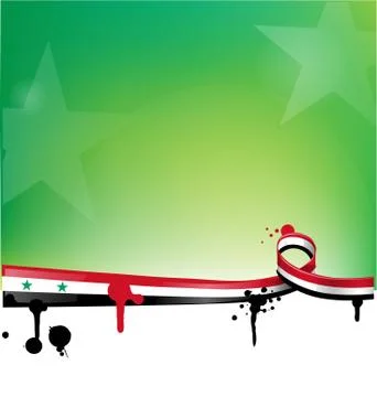 Syria background with flag Stock-Illustration