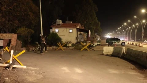 Syria: Explosive shells hit near Mezzeh Airport in Syrian capital Stock Footage 323227349