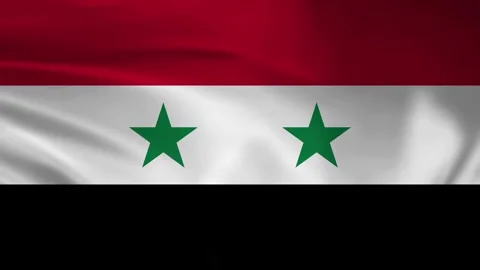 Syria flag animation Stock Footage 245552647