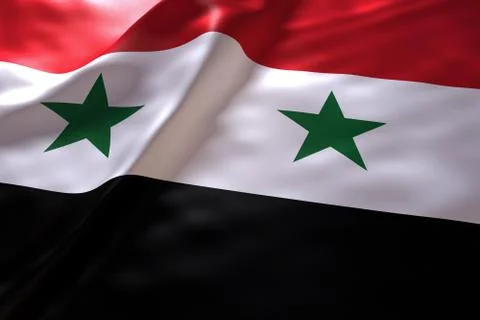 Syria flag background Stock Illustration