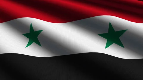 Syria flag close up Video stock 941981