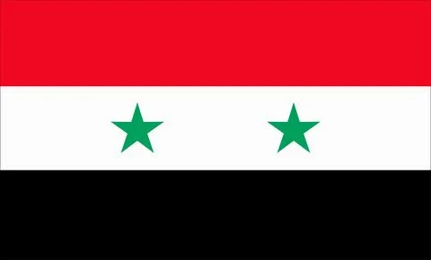 Syria Flag Design Stock Illustration