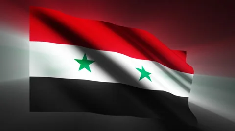 Syria Flag Stock Footage 923990
