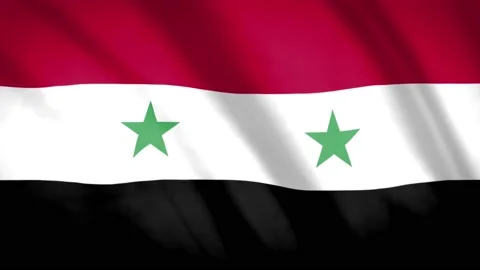Syria Flag Video stock 188170455