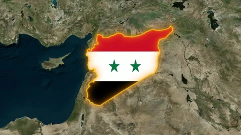 Syria Flag Stock Footage 307341856