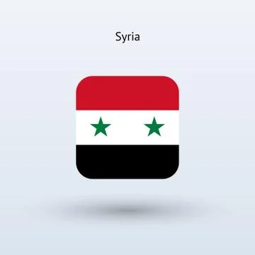Syria flag icon Stock Illustration