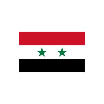 Syria flag icon vector Stock Illustration