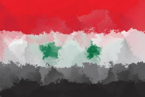 Syria flag Stock Illustration