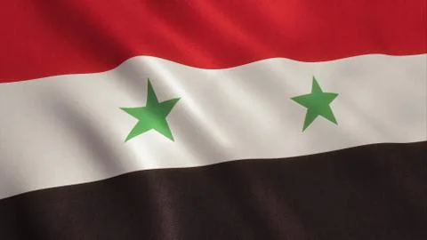 Syria Flag Stock Illustration