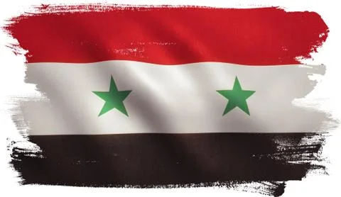 Syria Flag Stock Illustration