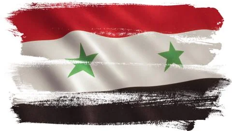 Syria Flag Stock Illustration