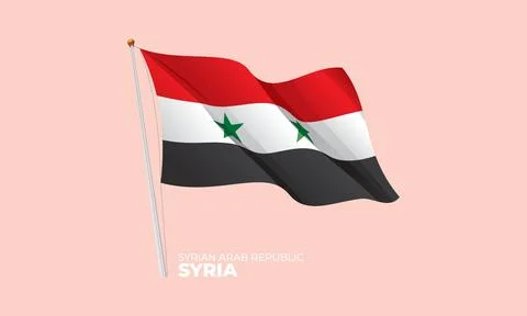 Syria flag Stock Illustration