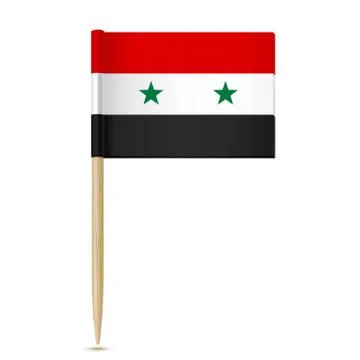 Syria flag toothpick Stock Illustration