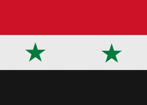 Syria flag vector Stock Illustration