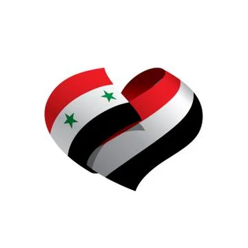 Syria flag, vector illustration Stock Illustration