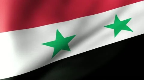 Syria Flag Waving Video stock 12230169